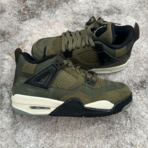 (B Grade) Air Jordan 4 Retro SE Craft GS ‘Olive’ Size 5Y